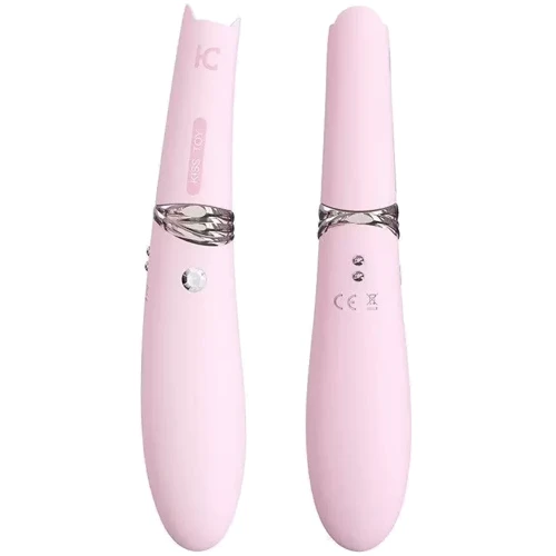 Вакуумный стимулятор с вибрацией KisToy Miss CC Pink