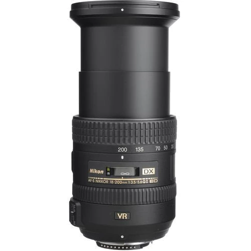 Объектив для фотоаппарата Nikon AF-S DX Nikkor 18-200mm f/3,5-5,6G ED VR: Диаметр резьбы для светофильтра 72 мм