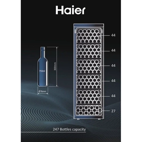 Винный шкаф Haier HWS247GGU1: Уровень шума, дБ 37