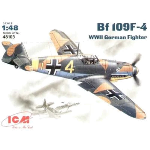 Модель ICM Немецкий истребитель Messerschmitt Bf-109 F4 (ICM48103)