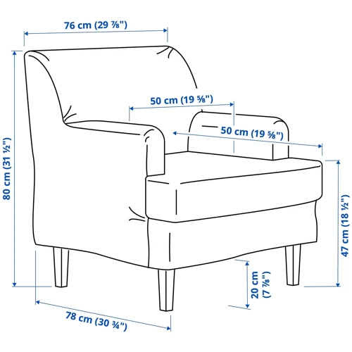 Кресло ІКЕА ROCKSJÖN Блекинг белое (095.088.48): Производитель Ikea