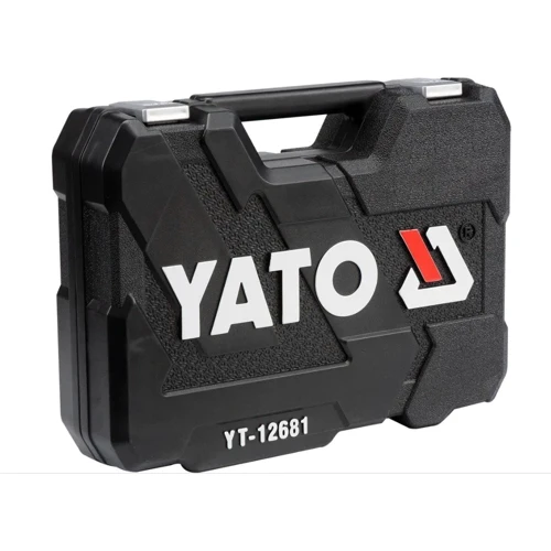Універсальний набір інструментів YATO YT-12681: Комплектація набору отвертки, удлинители, шестигранные ключи, торцевые головки, торцевые ключи, трещетки