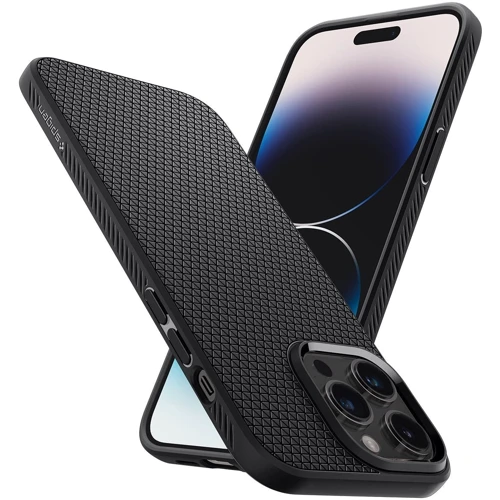 Чохол для iPhone Spigen Liquid Air Matte Black (ACS04813) для iPhone 14 Pro Max фото 8