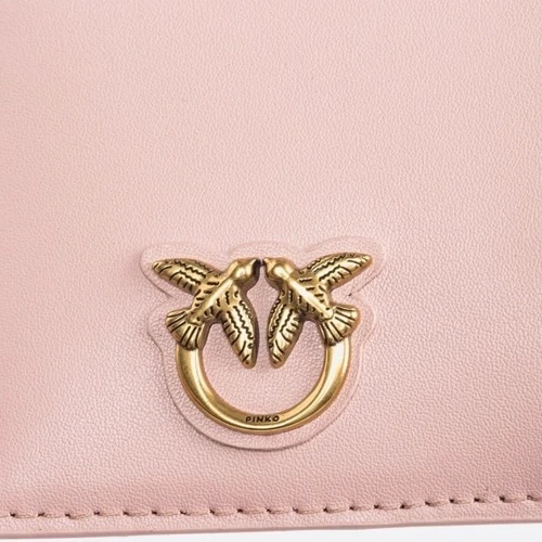 Женский кошелек PINKO AIRONE CARDHOLDER VITELLO SETA розовый (100251A0F1O81Q): Пол Женский