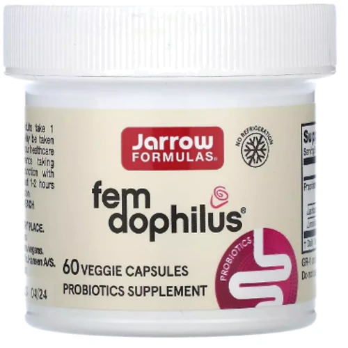 Jarrow Formulas Women's Fem Dophilus Пробиотики для женщин женский дофилус 1 млрд КОЕ 60 вегетарианских капсул