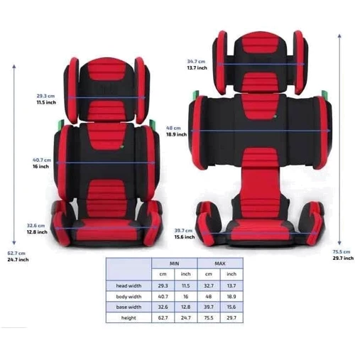 Автокресло Hifold / Racing Red: Группа 2/3 (15-36 кг)