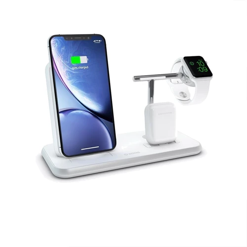 Док-станція Zens Dock Stand Dual Wireless Charger 10W with USB White (ZEDC07W/00) for Apple iPhone, Apple Watch and Apple AirPods фото 2