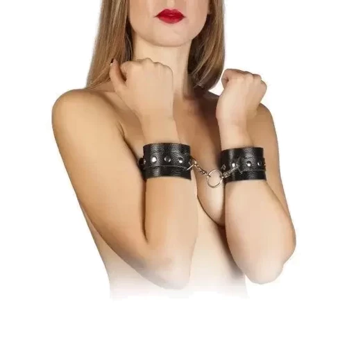 Наручники Leather Restraints Hand Cuffs, black