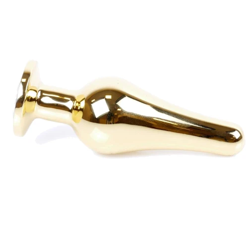 Анальная пробка BOSS Series Exclusivity Jewellery Gold Butt Plug Light Blue