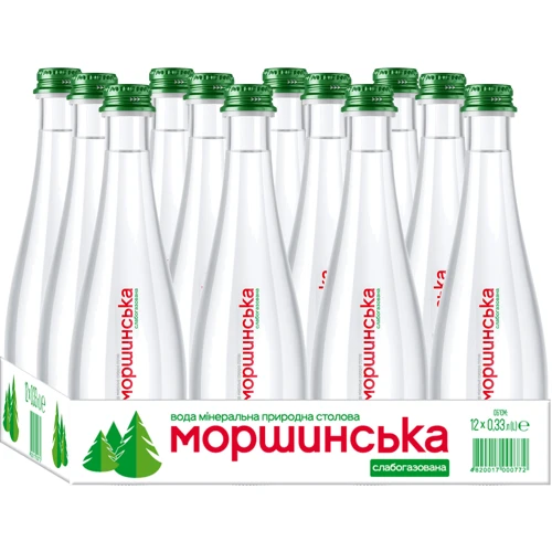 Вода Моршинська Премиум минеральная природная столовая слабогазированная 12х0.33 л (DS482001700077212)