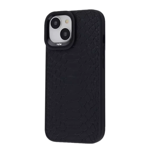Чехол для iPhone Kajsa Snake Pattern Black for iPhone 15