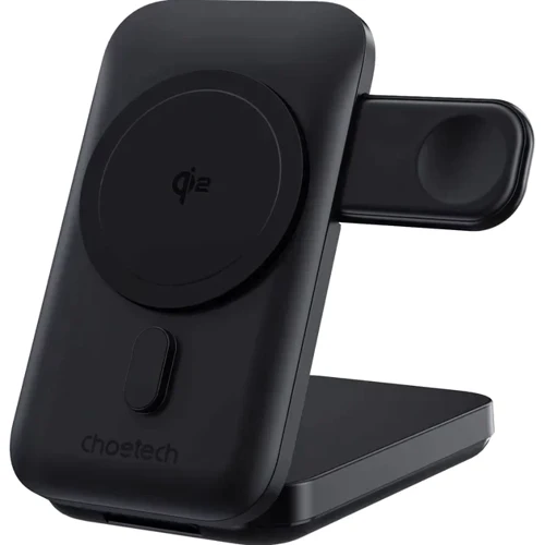 Внешний аккумулятор Choetech Power Bank 10000mAh Magnetic Wireless 2 in 1 20W Black (B750-CCBK)