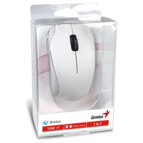 Мышь Genius NX-7000 White (31030109108): Эргономика для правой и левой руки