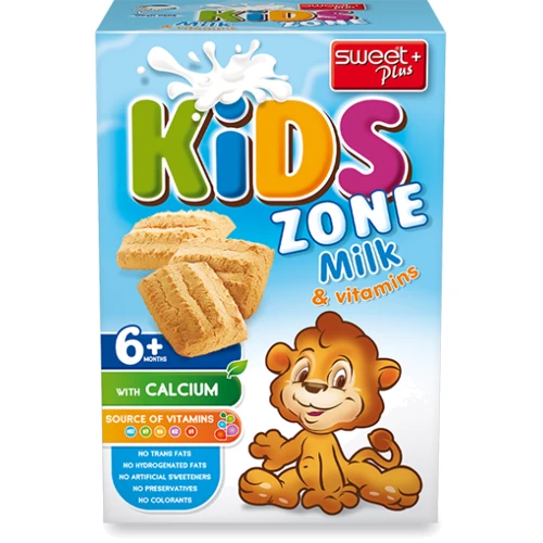 Детское печенье Sweet Plus Kids Zone с молоком 220 г (1110300)
