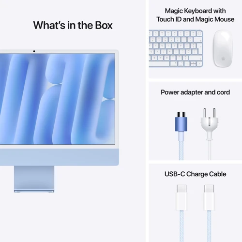 Компьютер Apple iMac M4 24" 512GB 10GPU Blue (MWV33UA/A) 2024 фото 9
