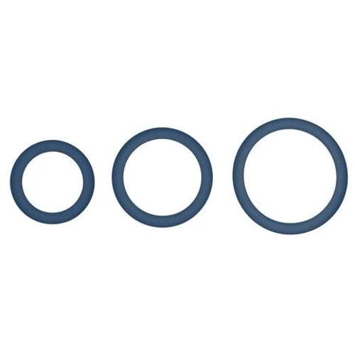 Комплект эрекционных колец Topco Sales Hombre Snug-Fit Silicone Thin C-Rings, 3 Pk, синий: Производитель Topco Sales