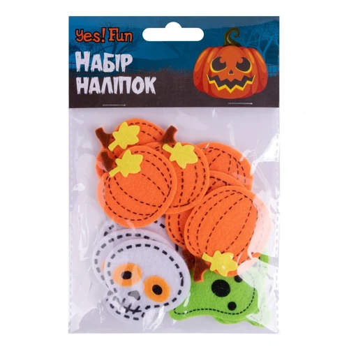 Набор наклеек Yes! Fun Хэллоуин "А нам не страшно" 12 шт фетр (974478) фото 1