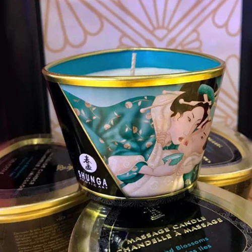 Массажная свеча Shunga MASSAGE CANDLE - Island Blossoms (170 мл)