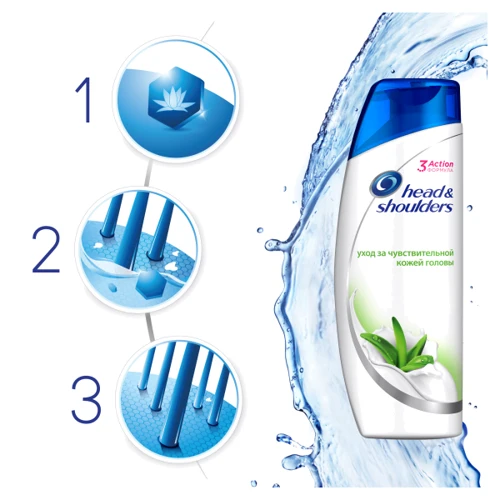 Head & Shoulders 200 ml Шампунь против перхоти для чувствительной кожи головы: Назначение От перхоти