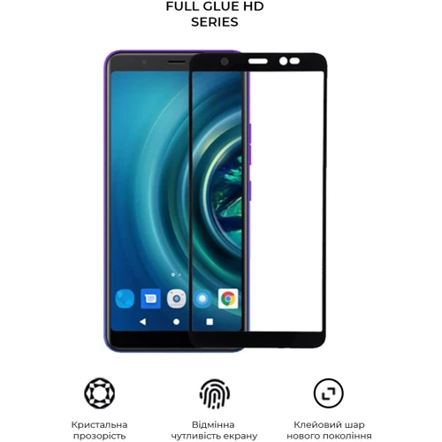 Аксессуар для смартфона Armorstandart Tempered Glass Full Glue HD Black for Tecno POP 4 (BС2) (ARM65103): Цвет черный