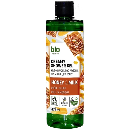 BIO Naturell Крем-гель для душа Мед Молоко 473 ml