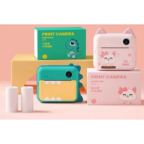 Детская фотокамера моментальной печати PRC Animals pink: Тип цифровая фотокамера