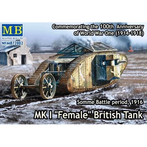 Модель Master Box Британский танк Mk I "Female" (MB72002)