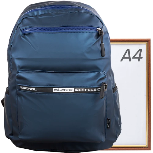 Чоловік рюкзак Valiria Fashion синій (3DETAG211-4-6): Застібка Блискавка