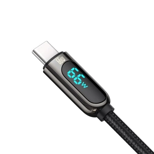 Кабель Baseus USB Cable to USB-C Display Fast Charging 66W 1m Black (CASX020001): Тип USB Cable - USB-C