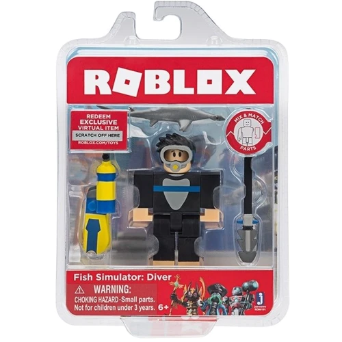 Игровая коллекционная фигурка Jazwares Roblox Сore Figures Fish Simulator: Diver W5 (ROB0191): Пол Для мальчиков