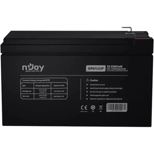 Njoy GP07122F 12V (BTVACGUOBTD2FCN01B): Тип Аккумулятор