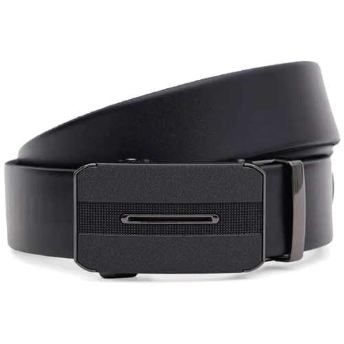 Чоловічий ремінь Borsa Leather чорний (115v1genav33-black)