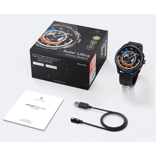 Смарт-часы Haylou Solar Ultra (LS23) Black: Дисплей 1.6" AMOLED (480x480)