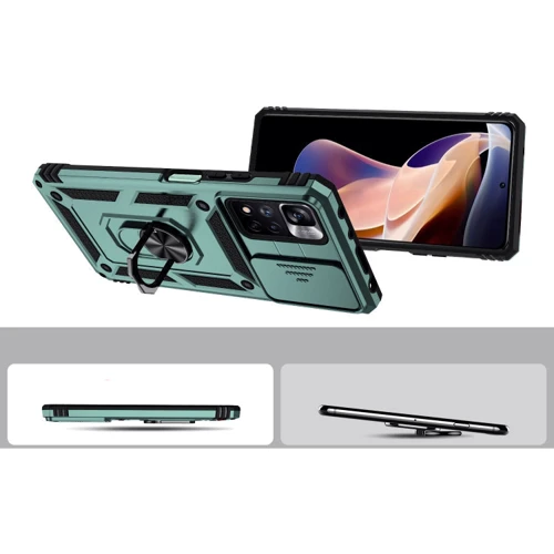 Чехол для телефонов BeCover Military Dark Green for Xiaomi Redmi Note 11 / Note 11S (707416): Материал TPU (термополиуретан) и пластик
