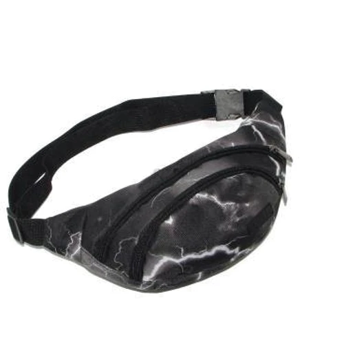 Мужская поясная сумка DNK Leather черная (DNK Banan col.blisk)