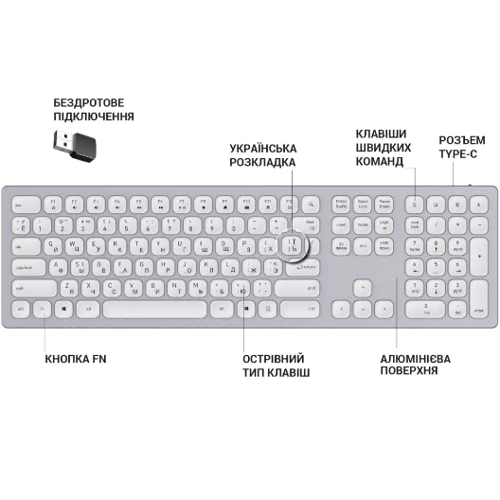 Клавиатура OfficePro (SK1550W)