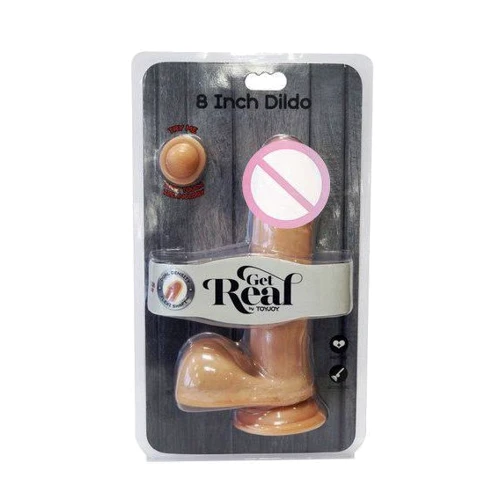 ToyJoy Get Real Dual Density Dildo8 Inch Balls реалістичний фалоімітатор, 20.5x4.5 см: Призначення Вагінальні