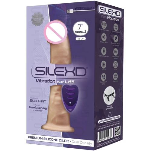 Фаллоимитатор с вибрацией SilexD Premium Silicone Dildo Model 2 Size 7" + LRS