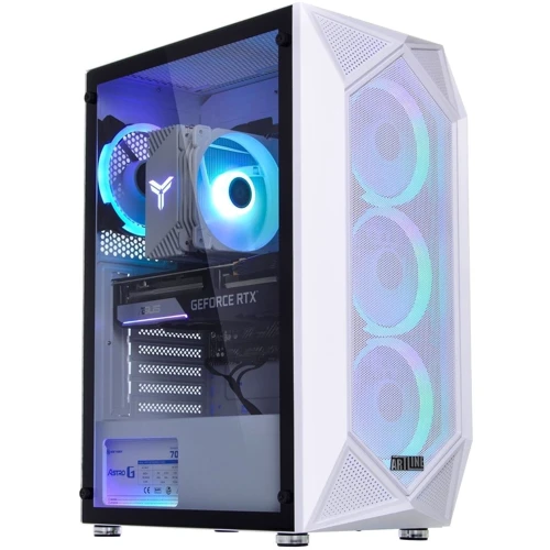Персональный компьютер (ПК) ARTLINE Gaming X75WHITE Windows 11 Home (X75WHITEv83Win): Видеокартка GeForce RTX 4060 Ti 16GB