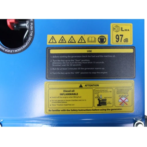 Генератор TAGRED TA4100D 3.6/4.1 КВТ: Кількість фаз 1