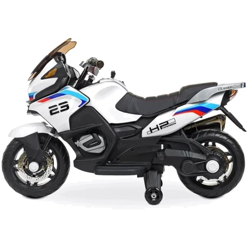 Детский электромотоцикл 2 колесный Bambi Racer BMW белый (M 4272EL-1): Вид мотоцикл