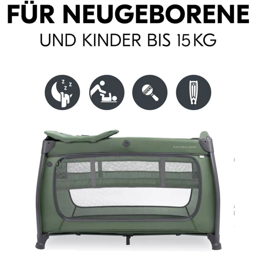 Детский манеж-кроватка Hauck Play N Relax Green (60015-3)
