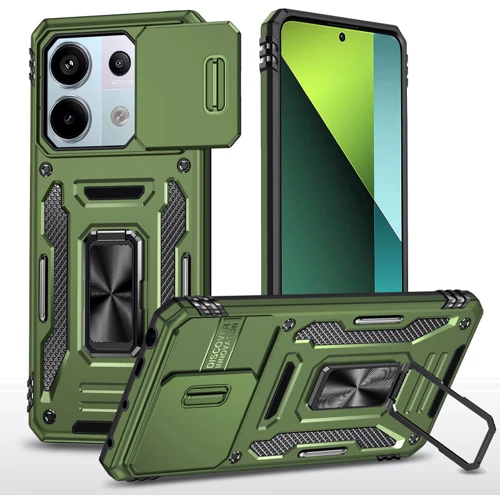 Чохол для телефона Mobile Case Camshield Army Ring Army Green для Xiaomi Poco X6 / Note 13 Pro 5G