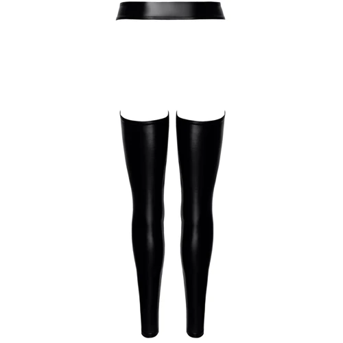 Леггинсы с открытыми бедрами Noir Handmade F323 Rebel wetlook chaps Black, XXL