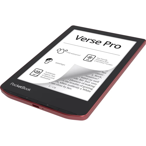 Електронна книга PocketBook 634 Verse Pro Passion Red (PB634-3-CIS): Текстові формати ACSM, AZW, AZW3, CHM, DjVU, DOC, DOCX, EPUB, FB2, HTM, HTML, MOBI, PDF, PRC, RTF, TXT