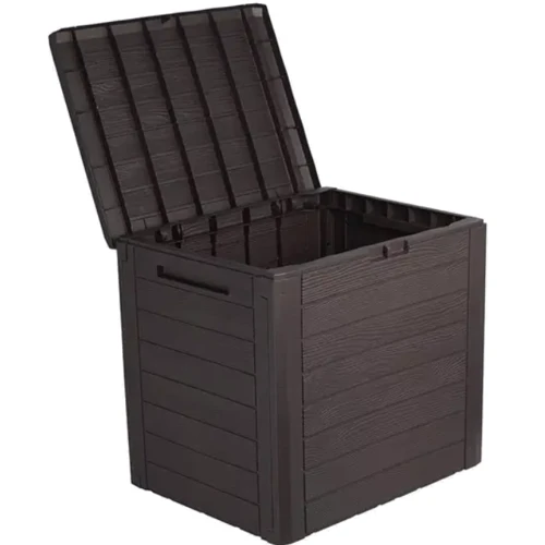 Ящик для зовнішнього зберігання Prosperplast Woodebox 140 л коричневий (5905197373140)