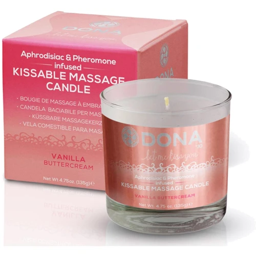 Массажная свеча DONA Kissable Massage Candle Vanilla Buttercream (125 мл): Тип Свеча