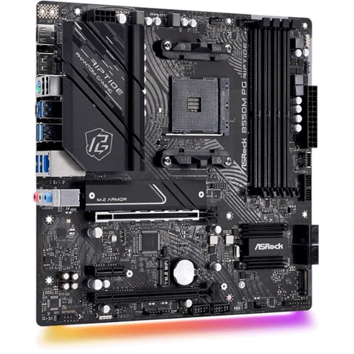 ASRock B550M PG Riptide: Роз'єми на платі SATA 3.0, M.2