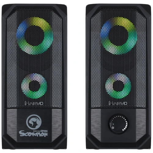 Акустична система Marvo SG-265 Multi-LED USB Black: Діапазон відтворюваних частот 150-20000 Гц