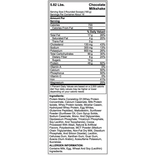 Гейнер BSN True-Mass 2610 g /16 servings/ Chocolate: Пол Унисекс